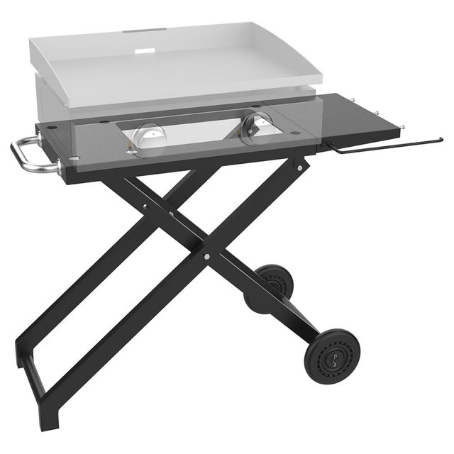 Foldable Grill Cart and Cover for Blackstone 17" and 22" Table Top Griddles, Grill Stand for Blackstone 17inch & 22inch TableTop Griddle, Camping and Outdoor Cooking.