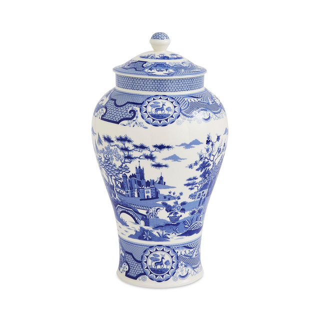 Spode Blue Room Gothic Castle Ginger Jar