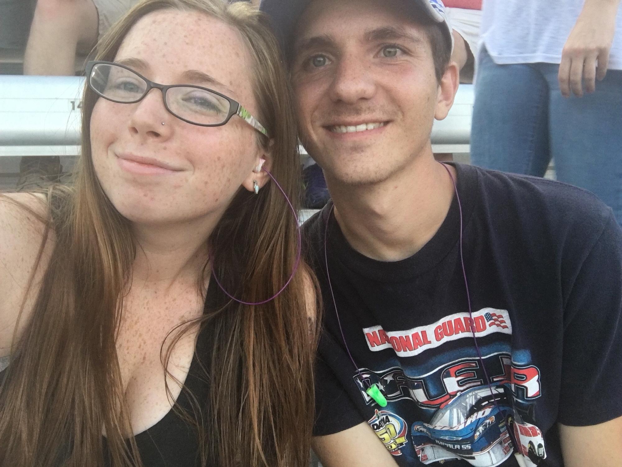 Our first nascar race together