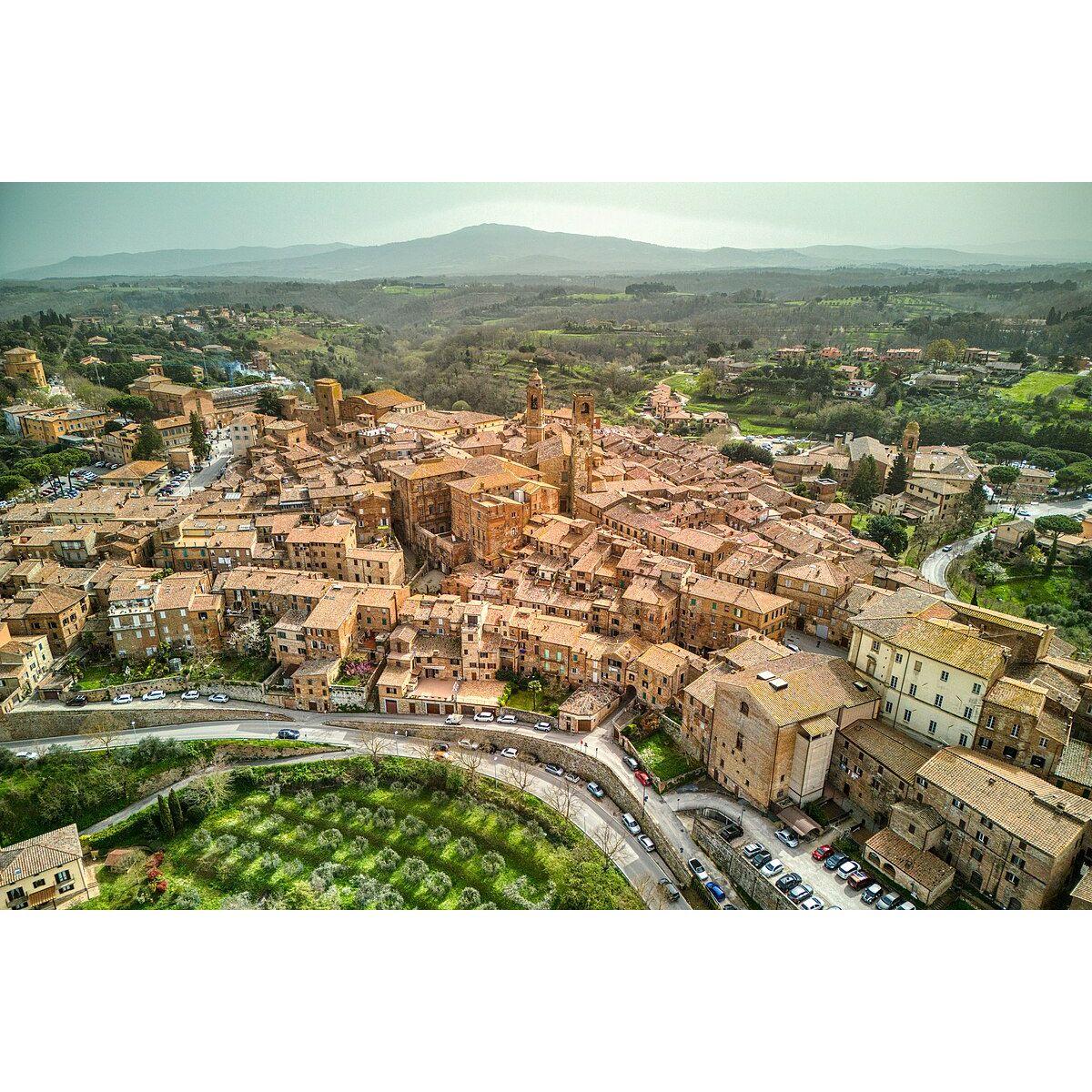 Aerial view of Cittá della Pieve.
