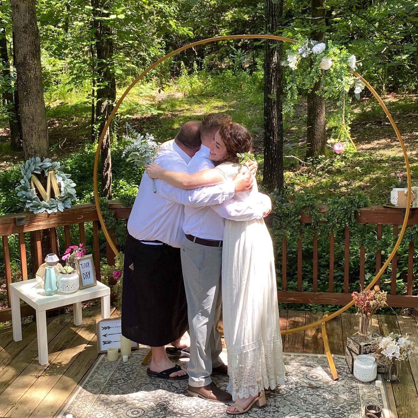 We did a little ceremony with our Bishop.