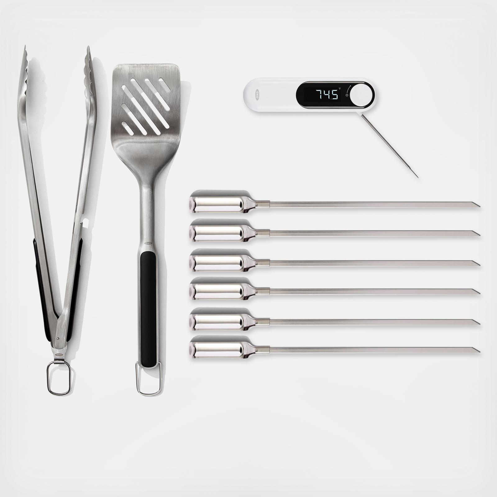 OXO Good Grips Stainless Steel Grilling Turner and Tong Set (2