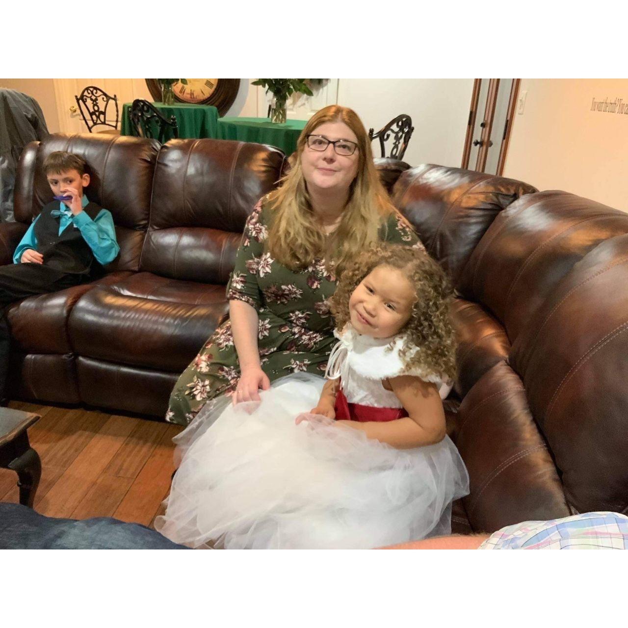 Judi's oldest Daughter, Staci with granddaughter Caelan.