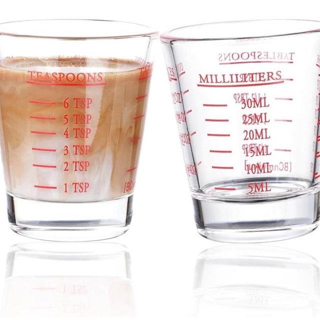 Measuring cup Espresso Shot Glass Liquid (2-pack)