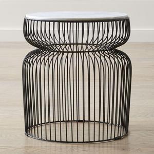 Spoke Marble End Table