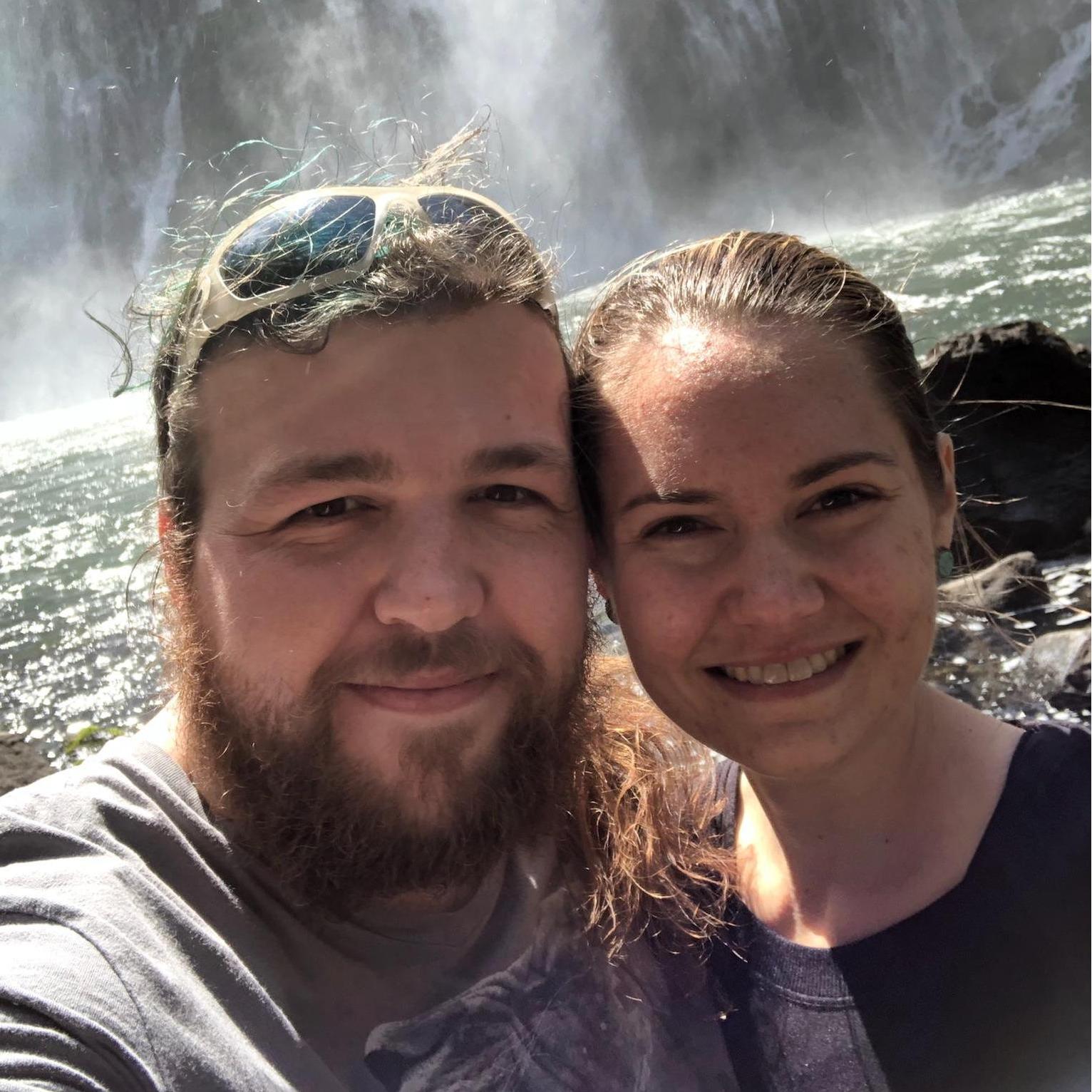 Our first date at Burney Falls.
