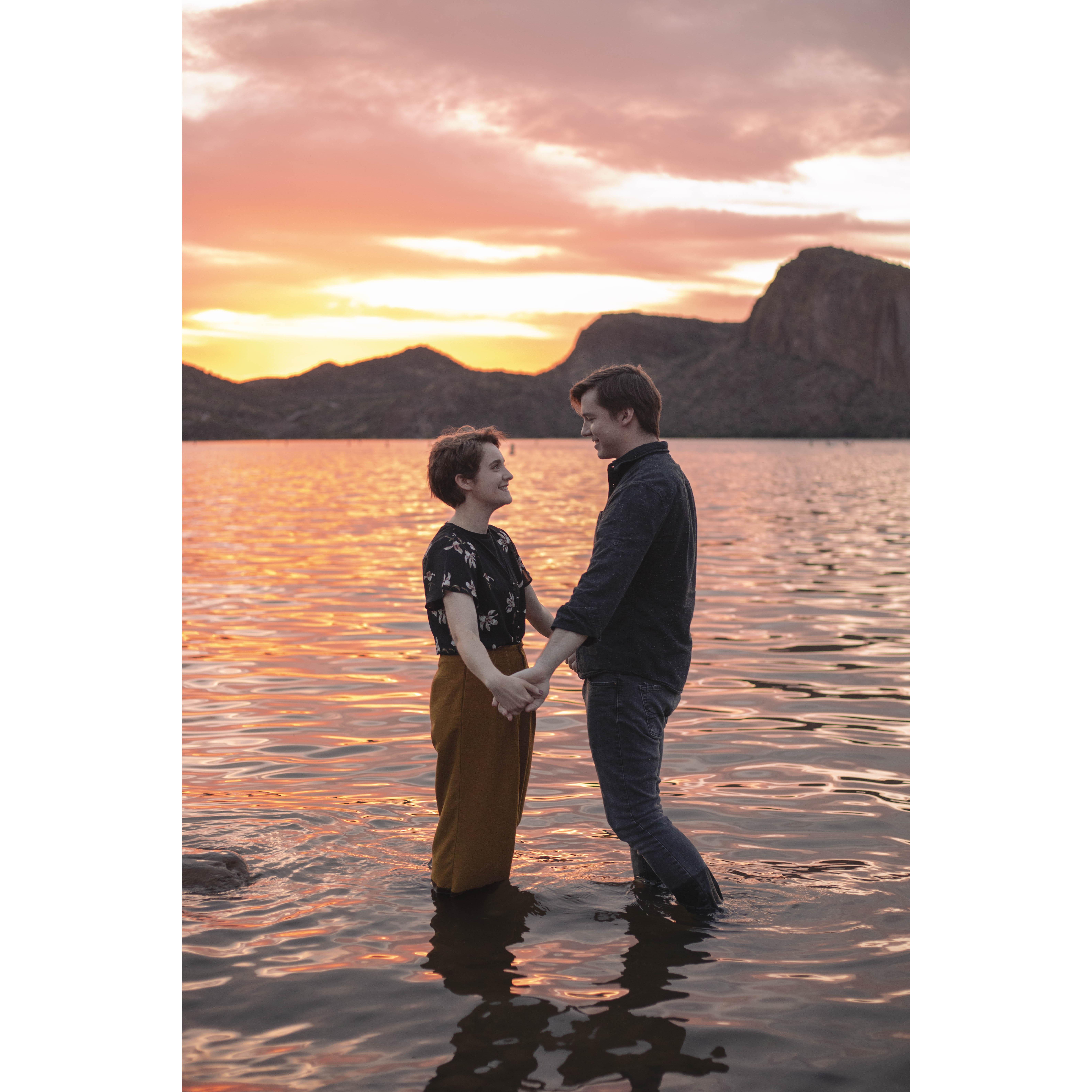Engagement Photos at Canyon Lake with Sara at Cactus Life Photography