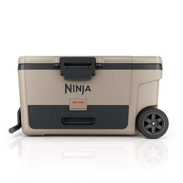 Ninja FrostVault 65qt Wheeled Cooler with Dry Zone, Integrated Fridge-Temp Dry Storage Drawer, Premium Heavy-Duty Insulated Cooler, Keeps Ice for Days, Birch Beige, FB265CS