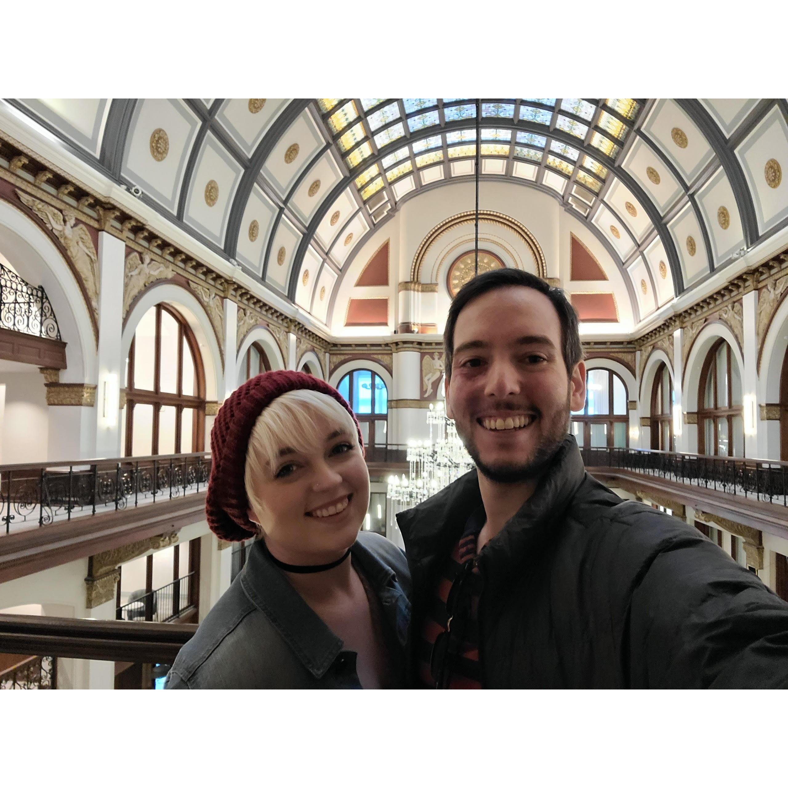 Visiting Union Station in Nashville just for the sheer PRETTINESS