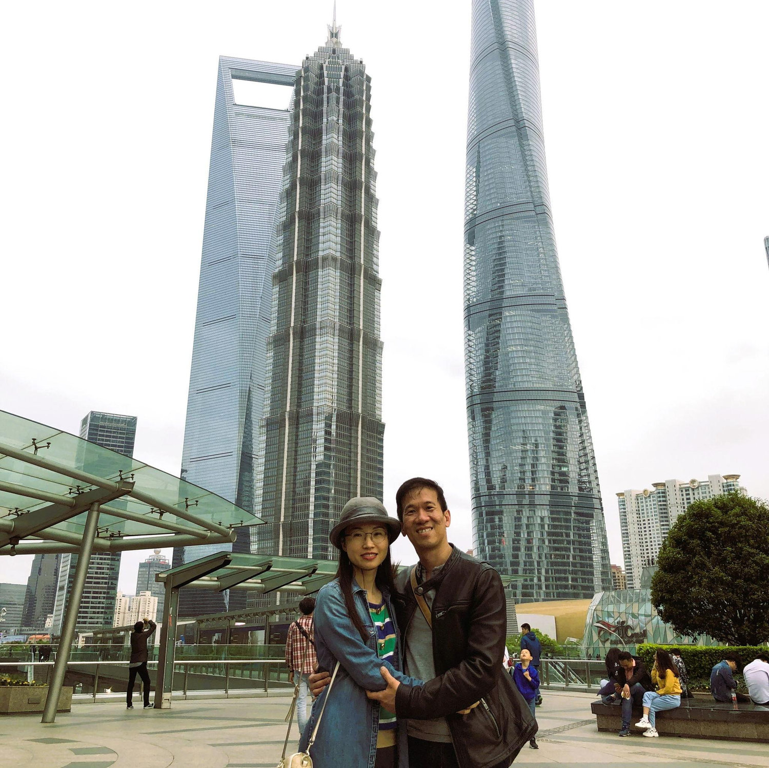 Enjoying the day in the cosmopolitan city of Shanghai, China