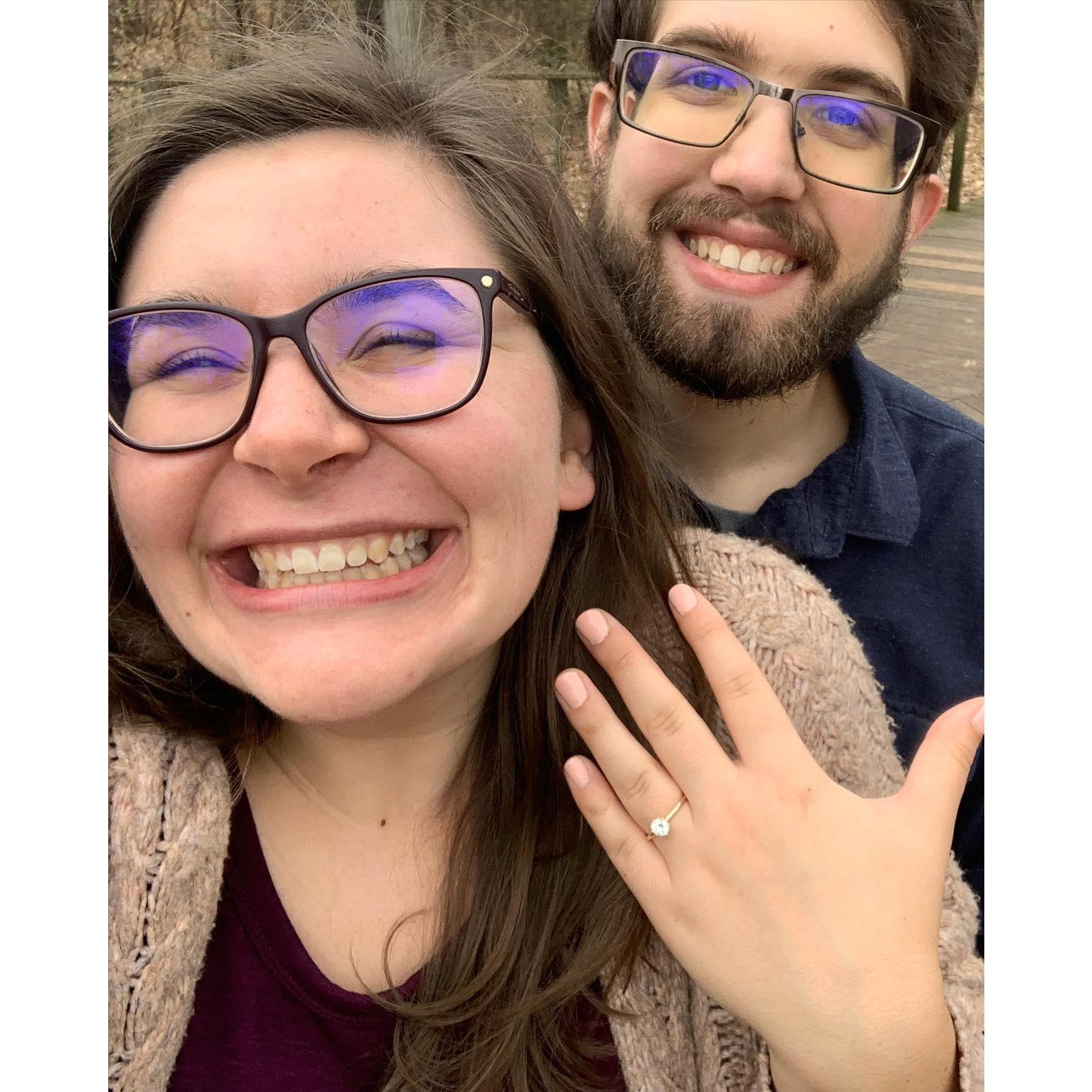 The day we got engaged!
