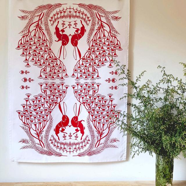 Tea Towel - In the Warren Rabbit Organic...