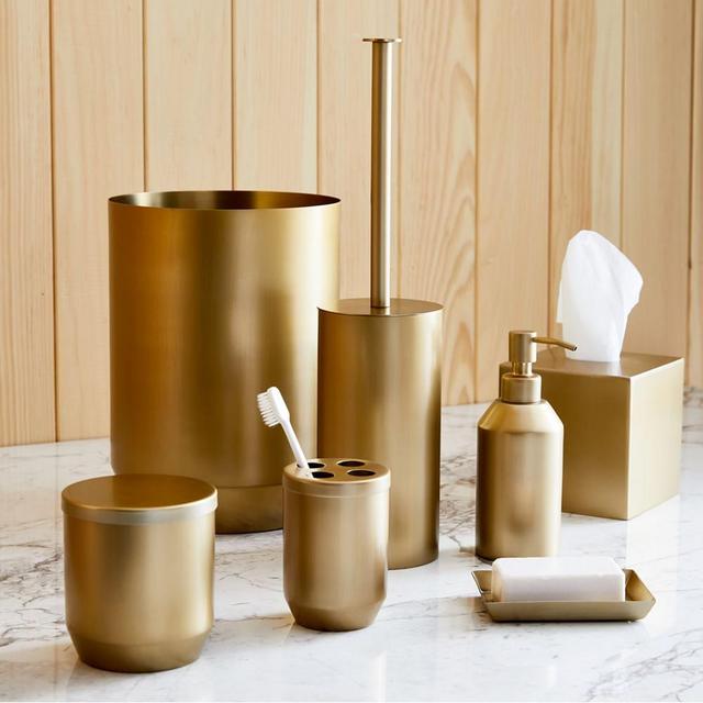 Caspian Metal Bath Accessories