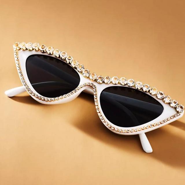 Untamed Petals Boss Babe Crystal Cat-Eye Sunglasses