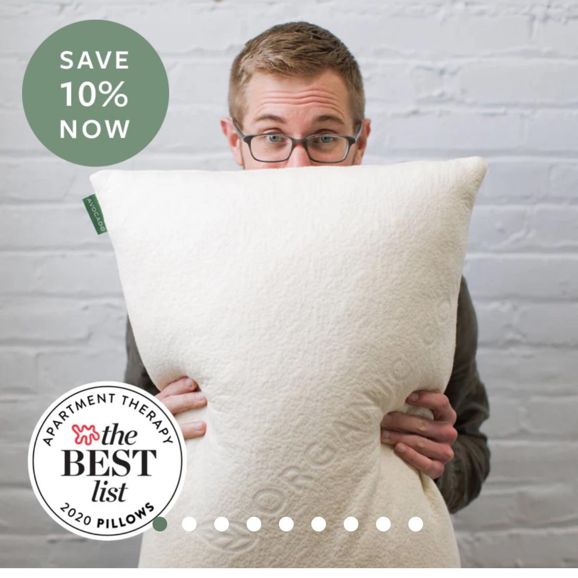 Avocado Green Pillow - King Standard Pair