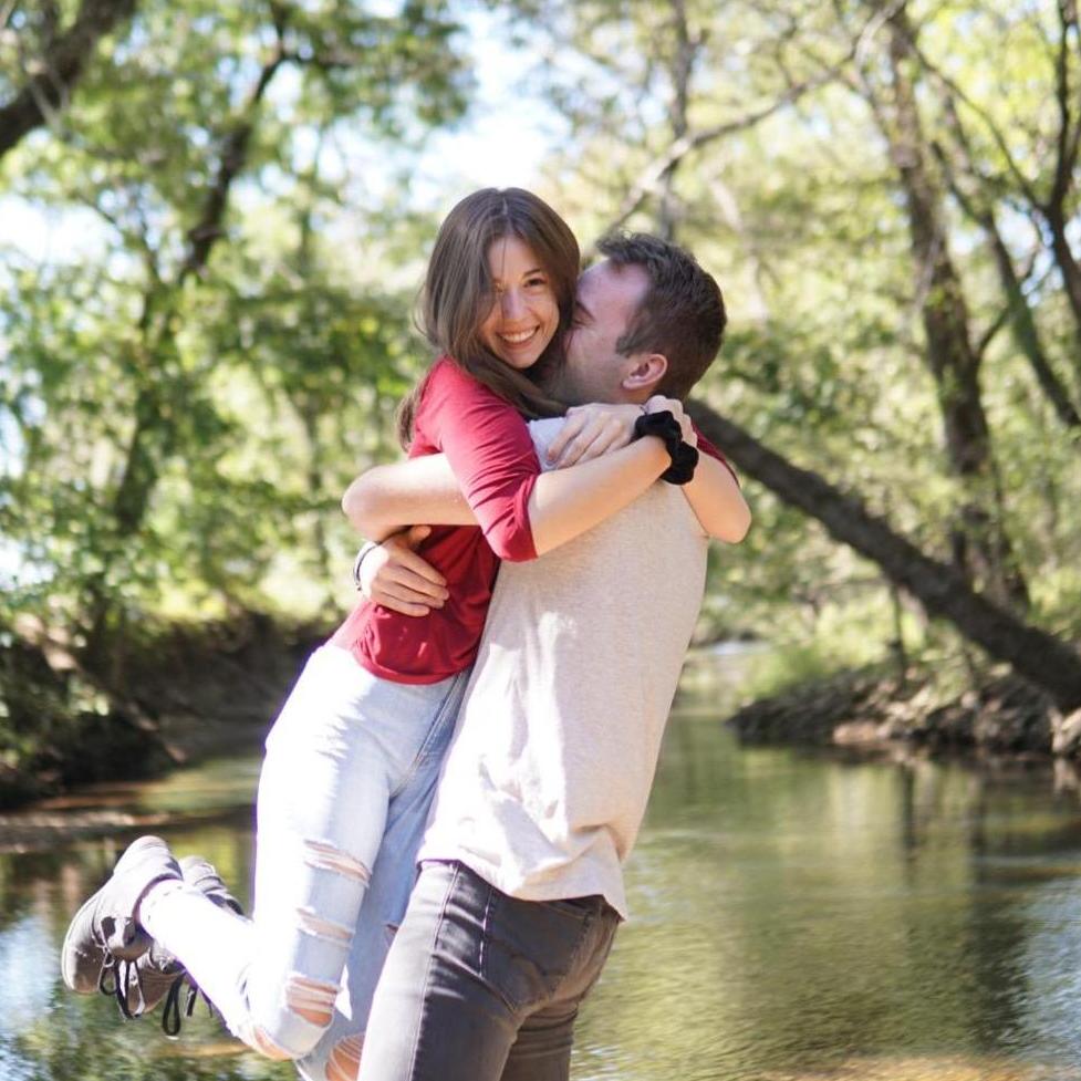 self-timed photo again! he's my best friend!!!