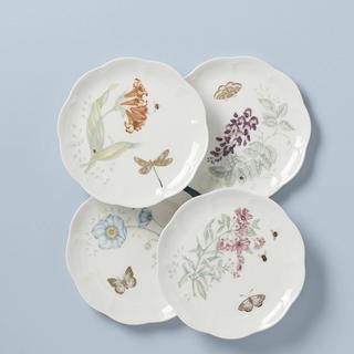 Butterfly Meadow Assorted Accent Plate, Set of 4