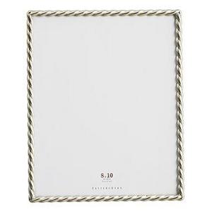 Rope Plated Frame, Silver - 8 x 10"
