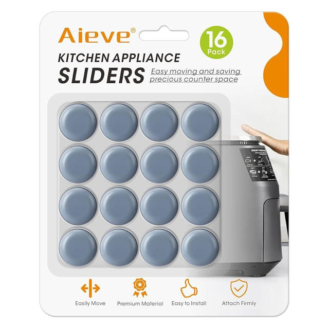 Aieve Appliance Slider, 16 Pcs Appliance Sliders for Kitchen Appliances, Small Appliance Slider for Most Countertop