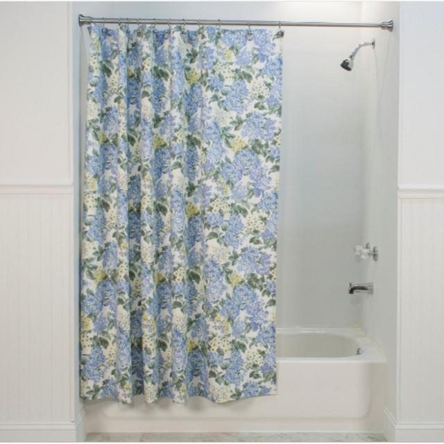 Hydrangea Blue Shower Curtain (made in pakastin)