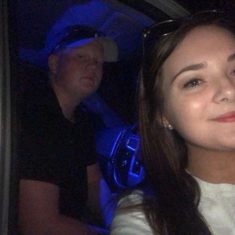 This was our first even picture together the first time we ever hung out! We took it for “proof” that we actually did hang out that night!