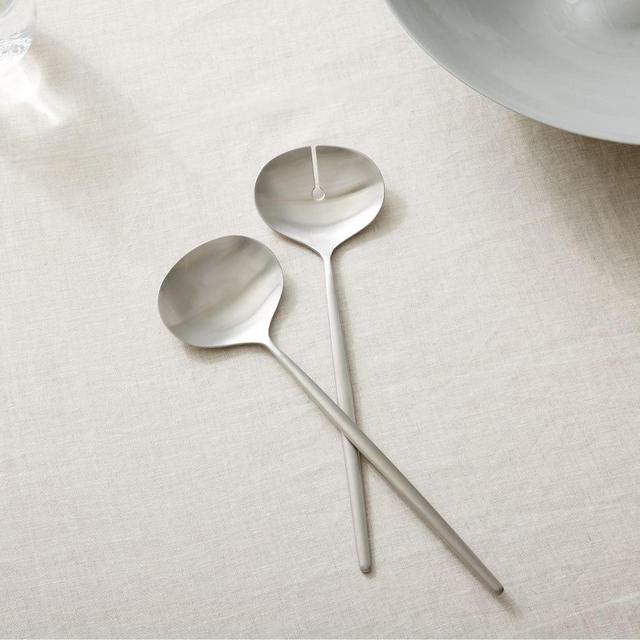 Ap Sidney Salad Server, Silver, Set Of 2