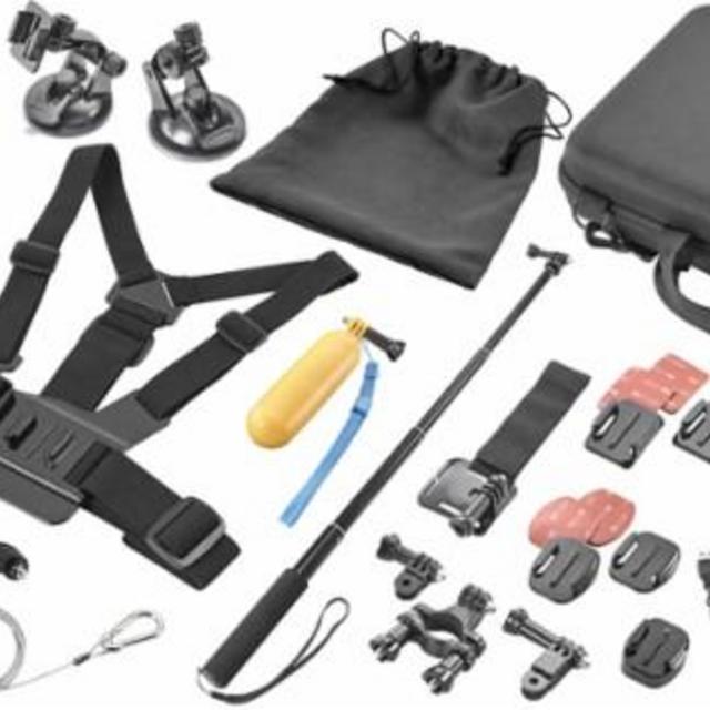 Dynex™ - Ultimate Accessory Kit for GoPro Action Camera - Black