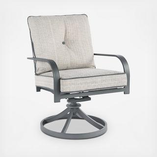 Donnalee Bay Swivel Outdoor Lounge Chair, Set of 2