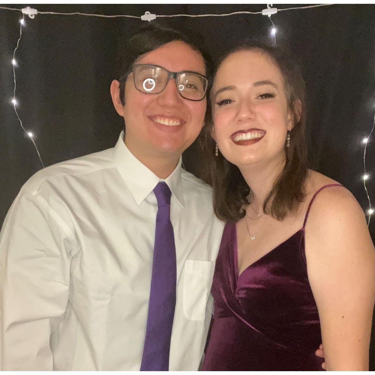 Coleen and Jaykob at a sorority event, November 2021