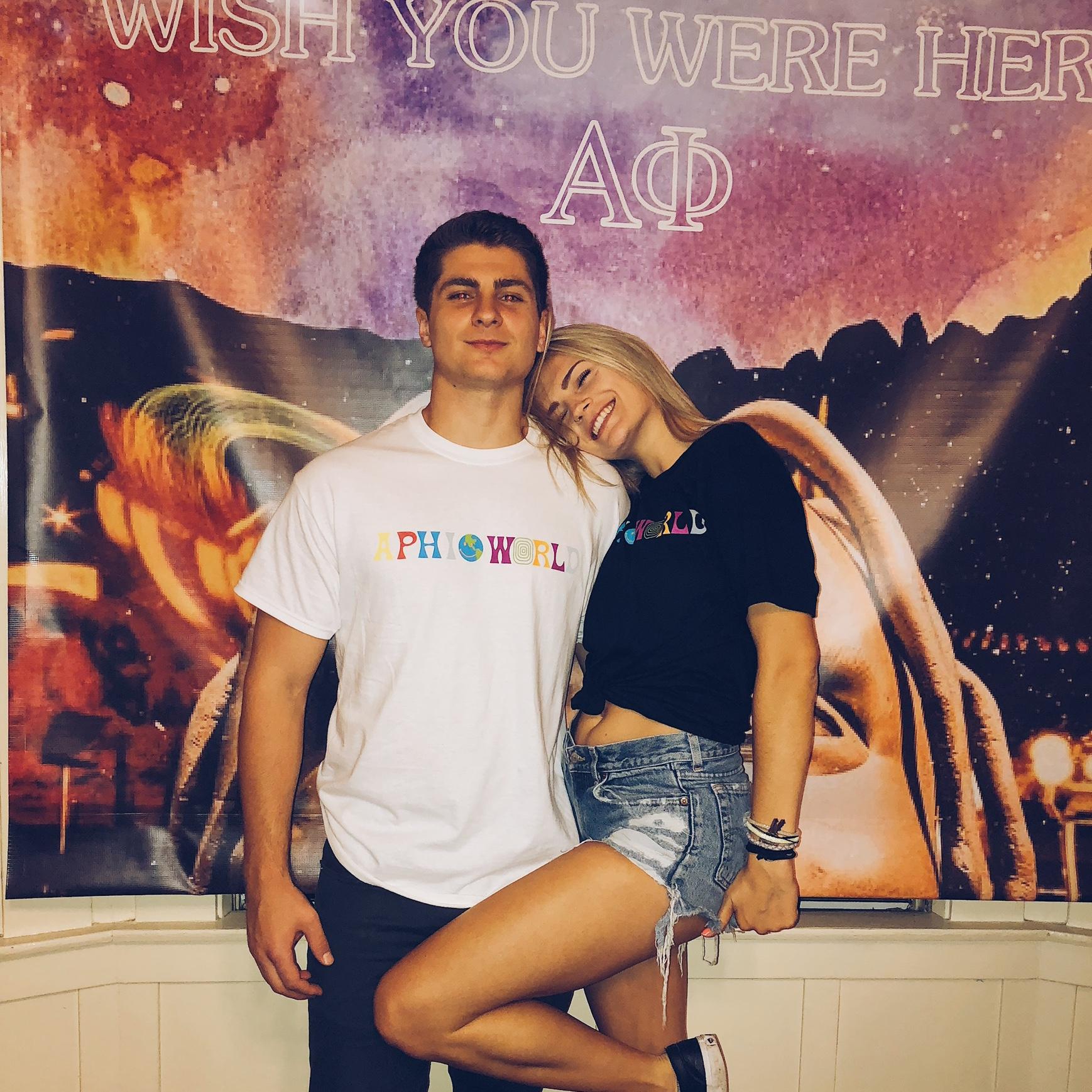 Aphi-world
One of many Sorority/Fraternity themed events we attended together September 2018