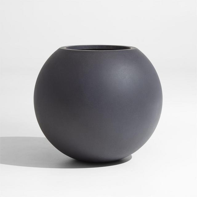 Sphere Small Dark Grey Indoor/Outdoor Planter