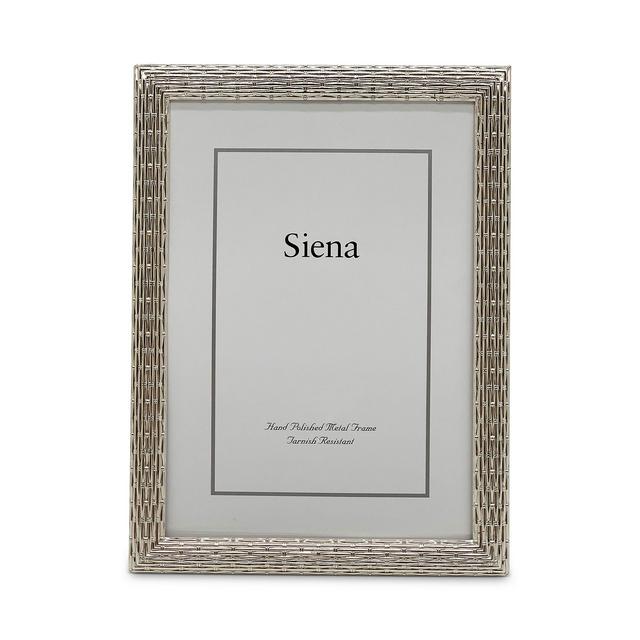 Siena Silver Weave 5" x 7" Picture Frame