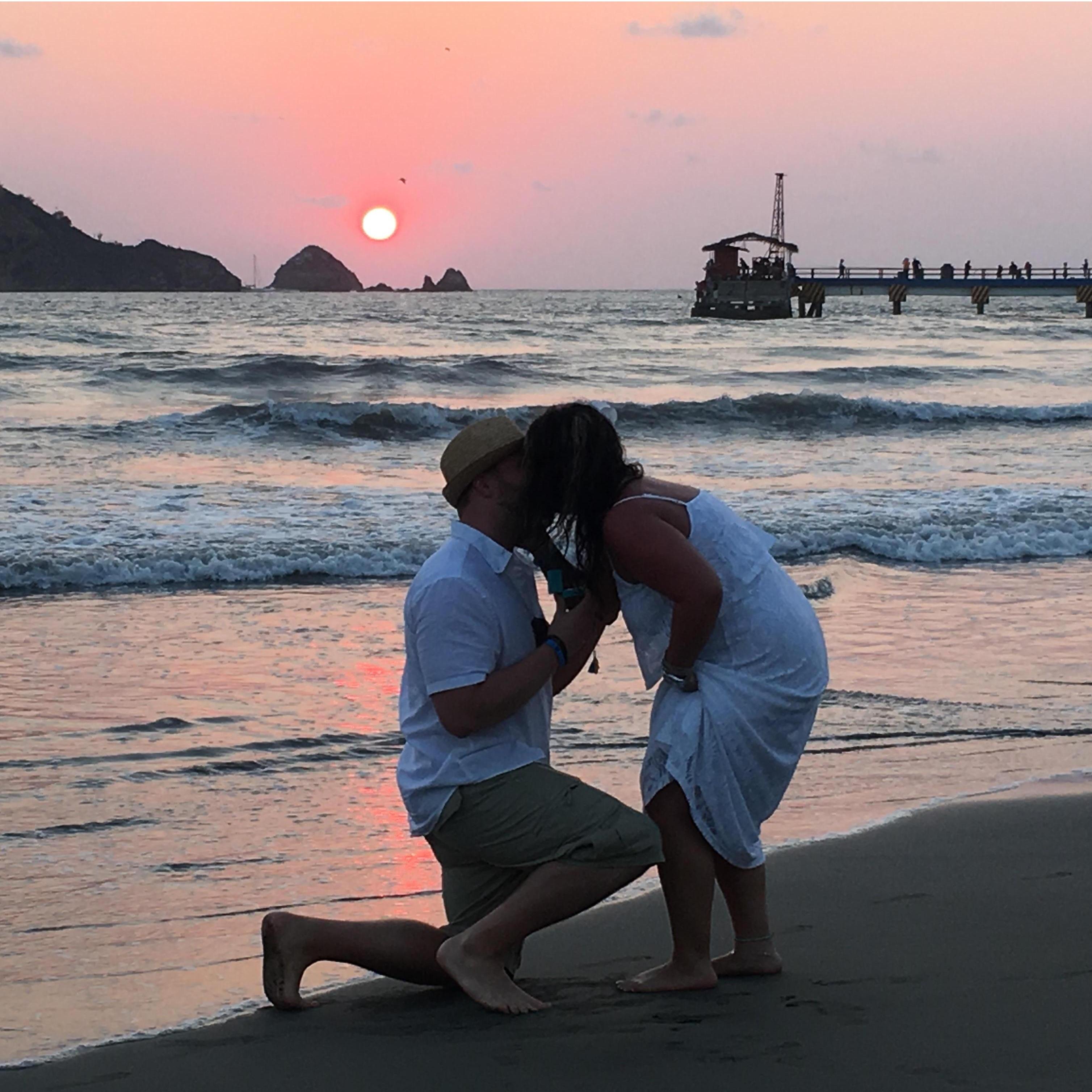 Our first kiss being engaged! Fiance!!