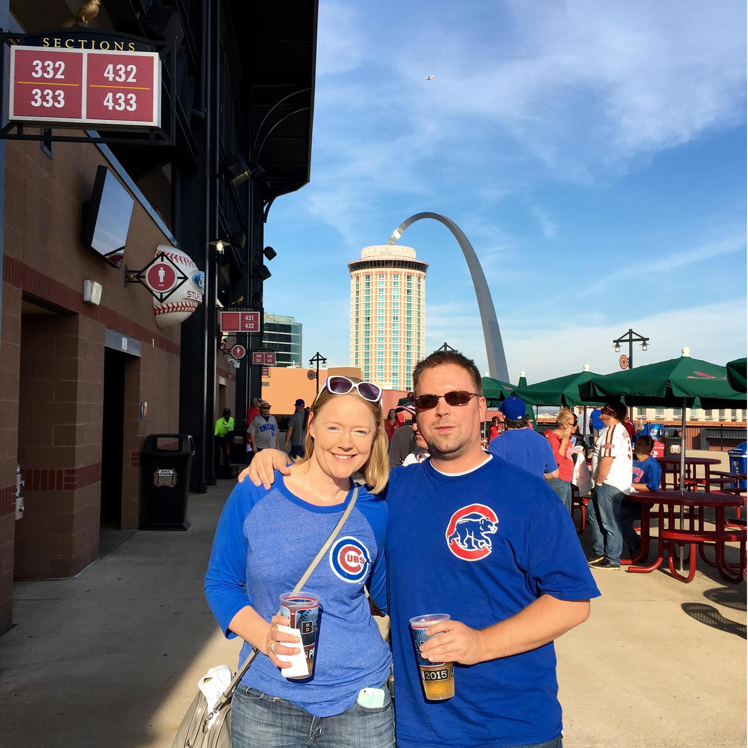 Cubs at Cardinals playoff game 2015