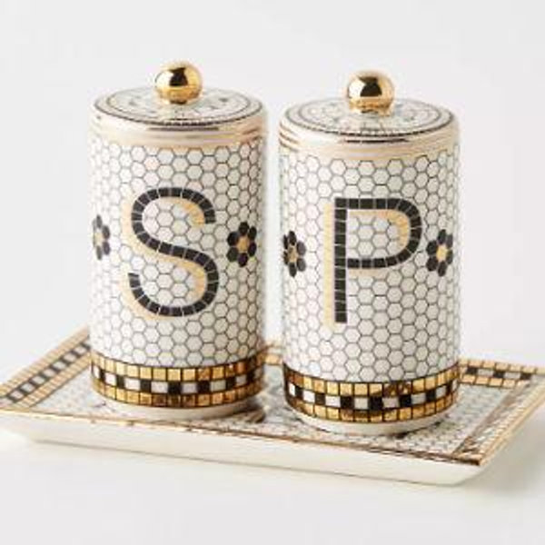 Bistro Tile Salt & Pepper Shakers