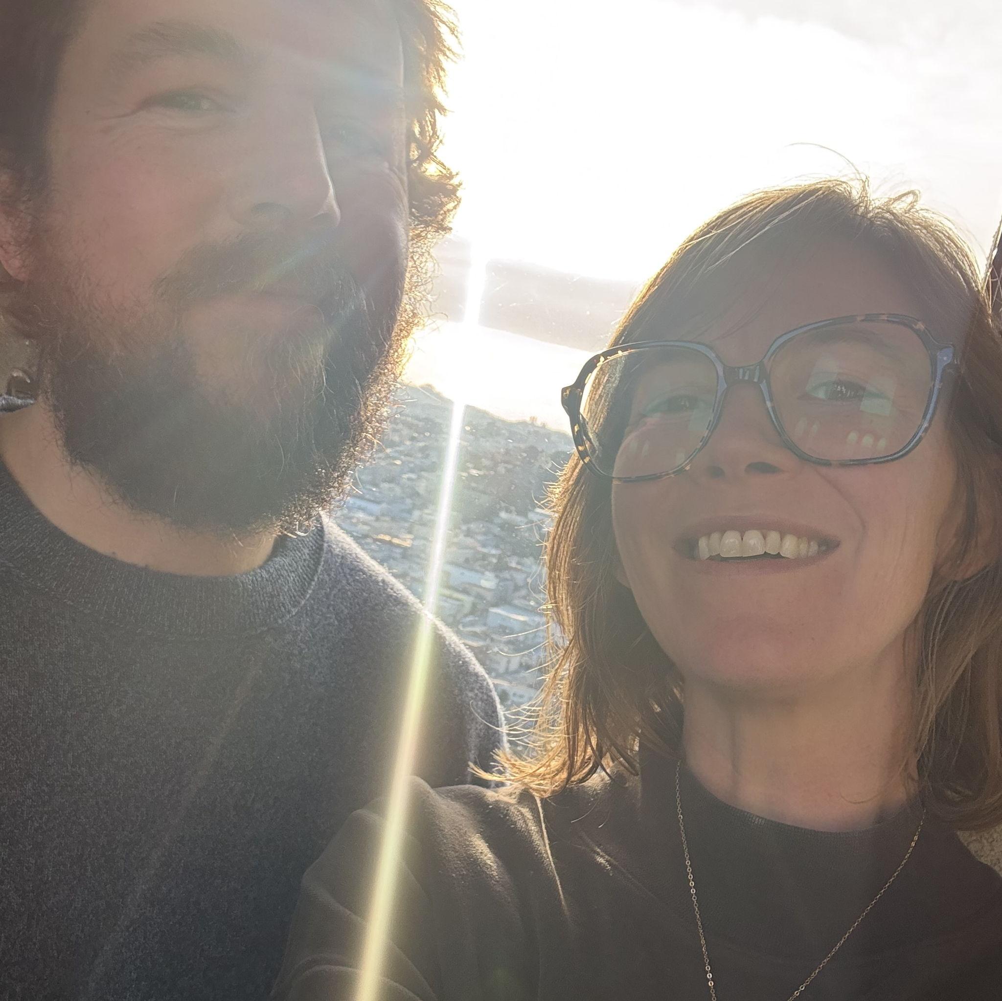 From the top of Coit Tower!!