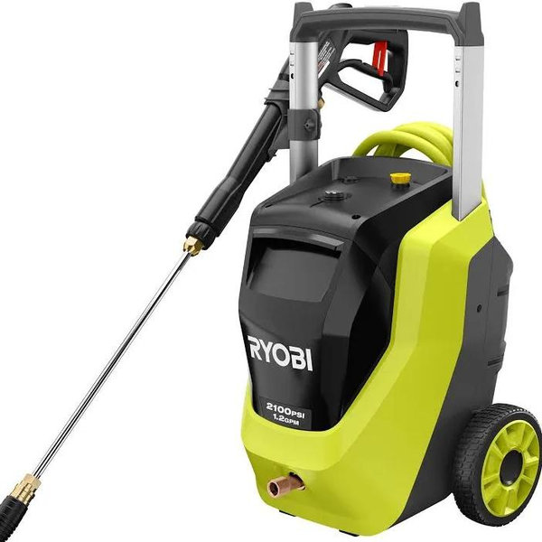 RYOBI 2100 PSI 1.2 GPM Cold Water Corded Electric Pressure Washer with Foamer RY142012
