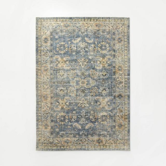 5'x7' Warm Bright Area Rug Indigo - Threshold™ designed with Studio McGee