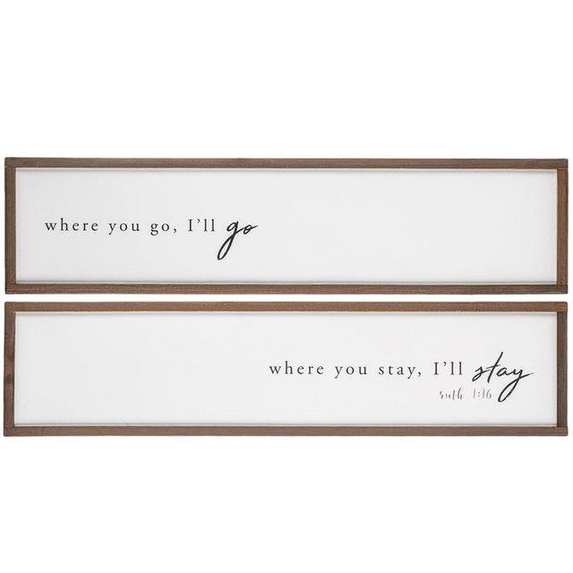 Ruth 1:16 Wood Wall Decor Set