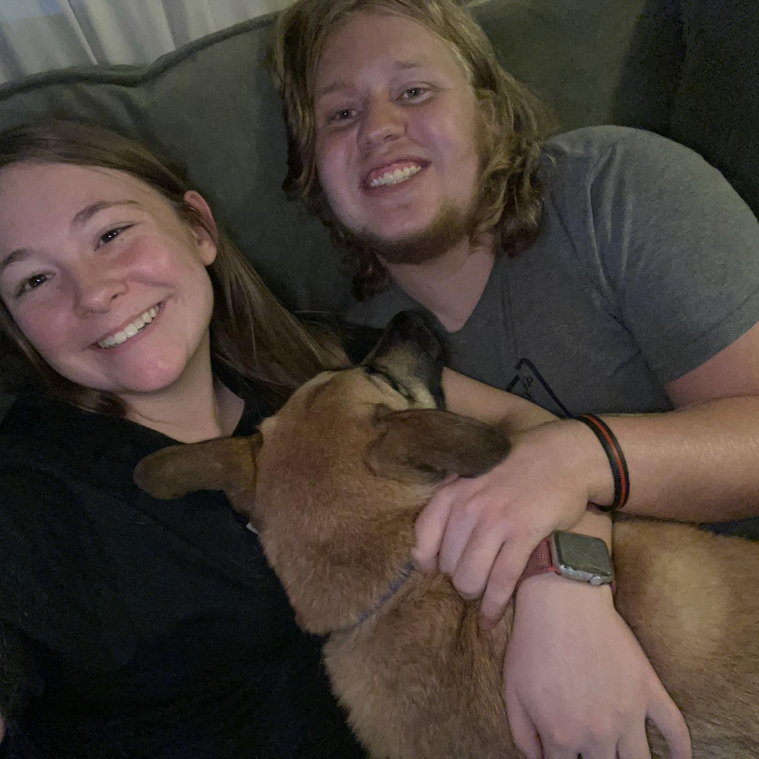 Delilah snuggles