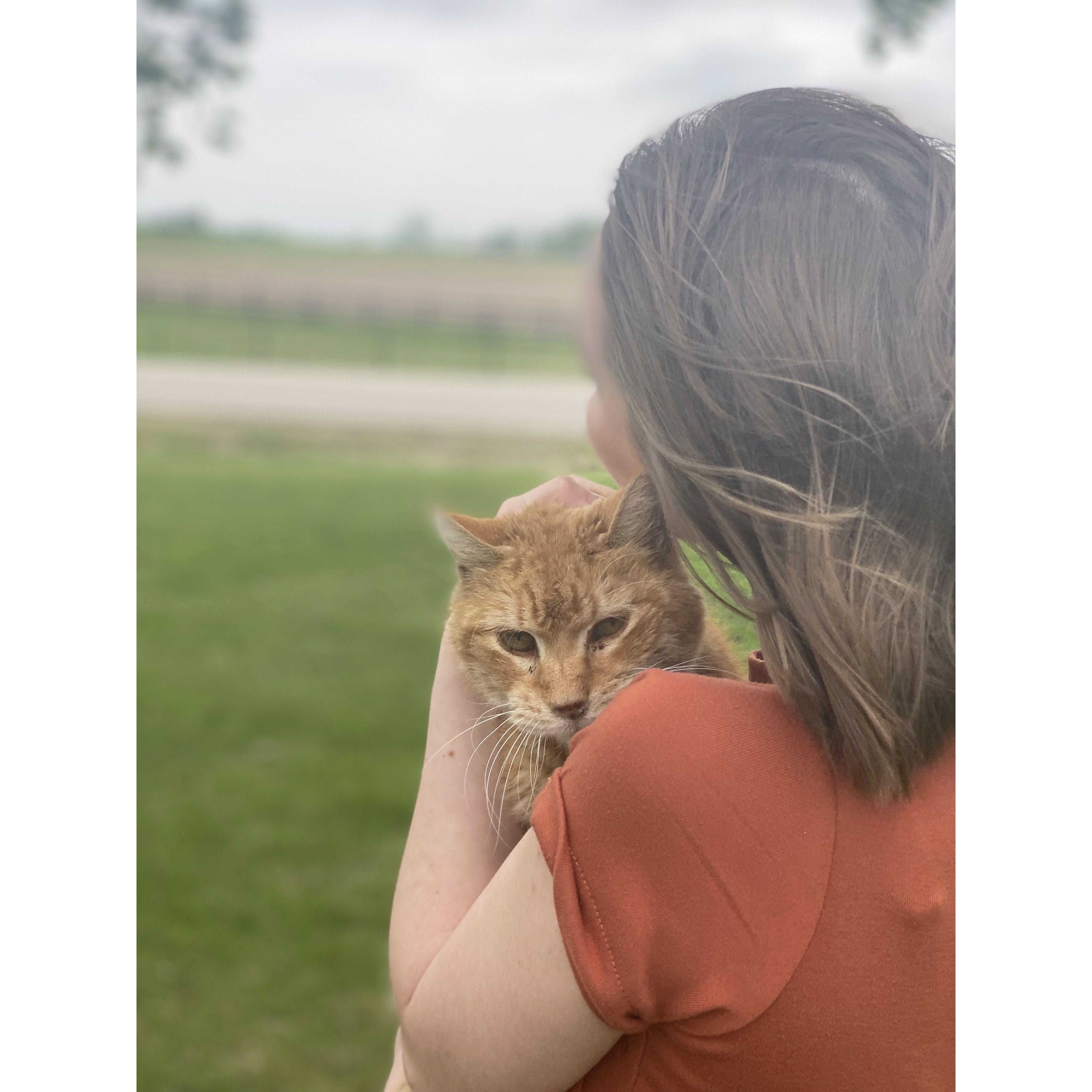 I swear he was purring the whole time (Nathan please let me keep him)