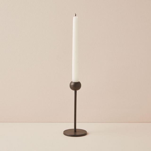 Modern Brass Candleholders, Bronze, Large