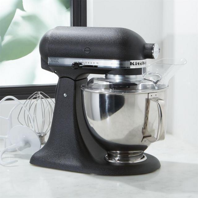 Crate & Barrel - KitchenAid ® Artisan Cast Iron Black Stand Mixer