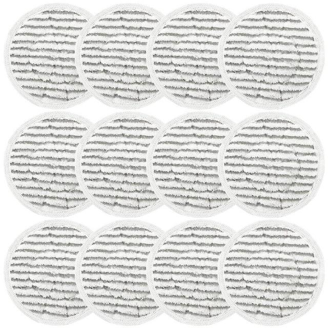 12 Pack S7001 Pads Replacement Steam Mop Pads for Shark S7001, Shark S7000AMZ, S7000 S7001TGT S7201 S7005 S7020 Series Steam Mop Pads, Steam & Scrub All-in-One Scrubbing Mop Pads, Part #: XKITP7000