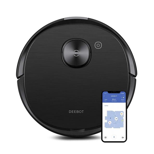 Ecovacs Deebot Ozmo T8 AIVI Robot Vacuum Cleaner & Mop with Smart Objection Recognition, Advanced Laser Mapping, Custom Clean Programming Options, High Efficiency Filter, 3+ Hours of Runtime
