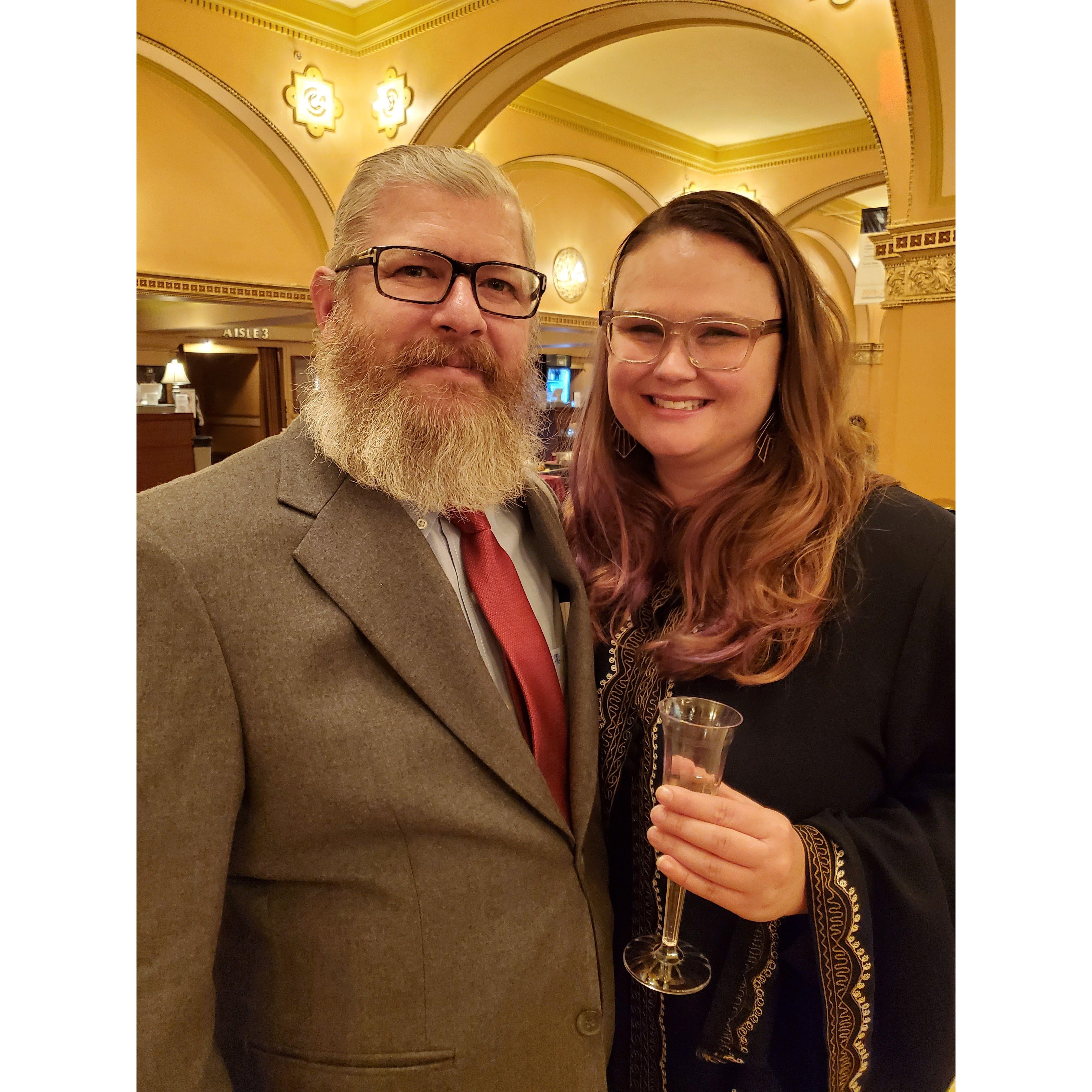 Looking fancy at the Joffery Ballet of Chicago. 2019