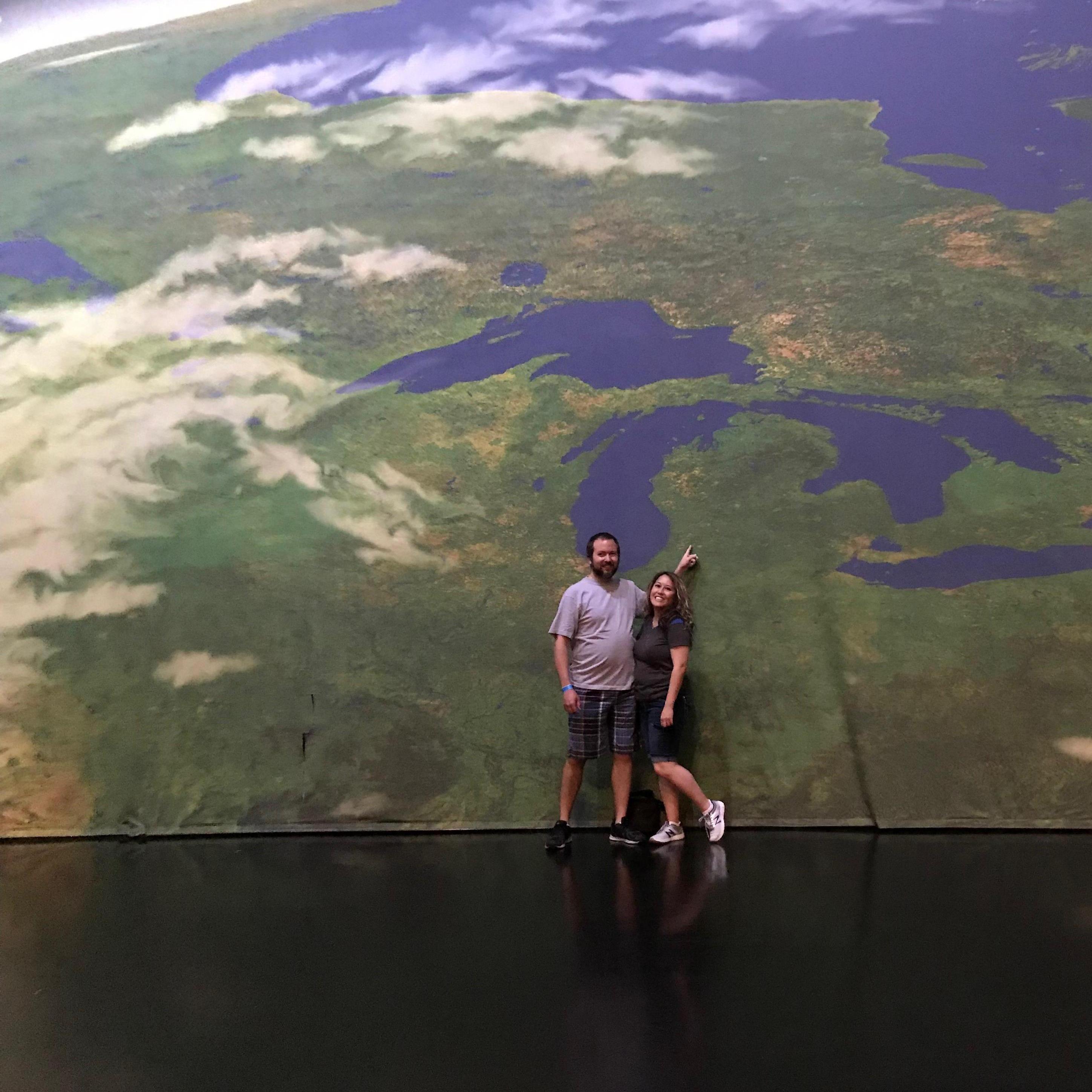 Air Zoo in Kalamazoo, MI. Our first family trip together.