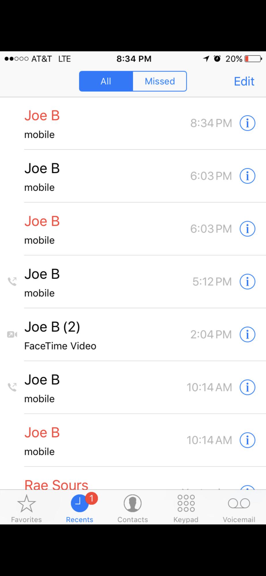 "BEST OPTION" -- we don't have the actual text conversation, but this is Joe trying to get Kyleigh's attention.
