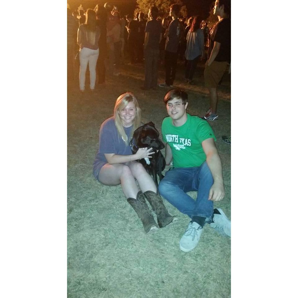 Fall 2015 | Charlie & Krystal's First UNT Bonfire