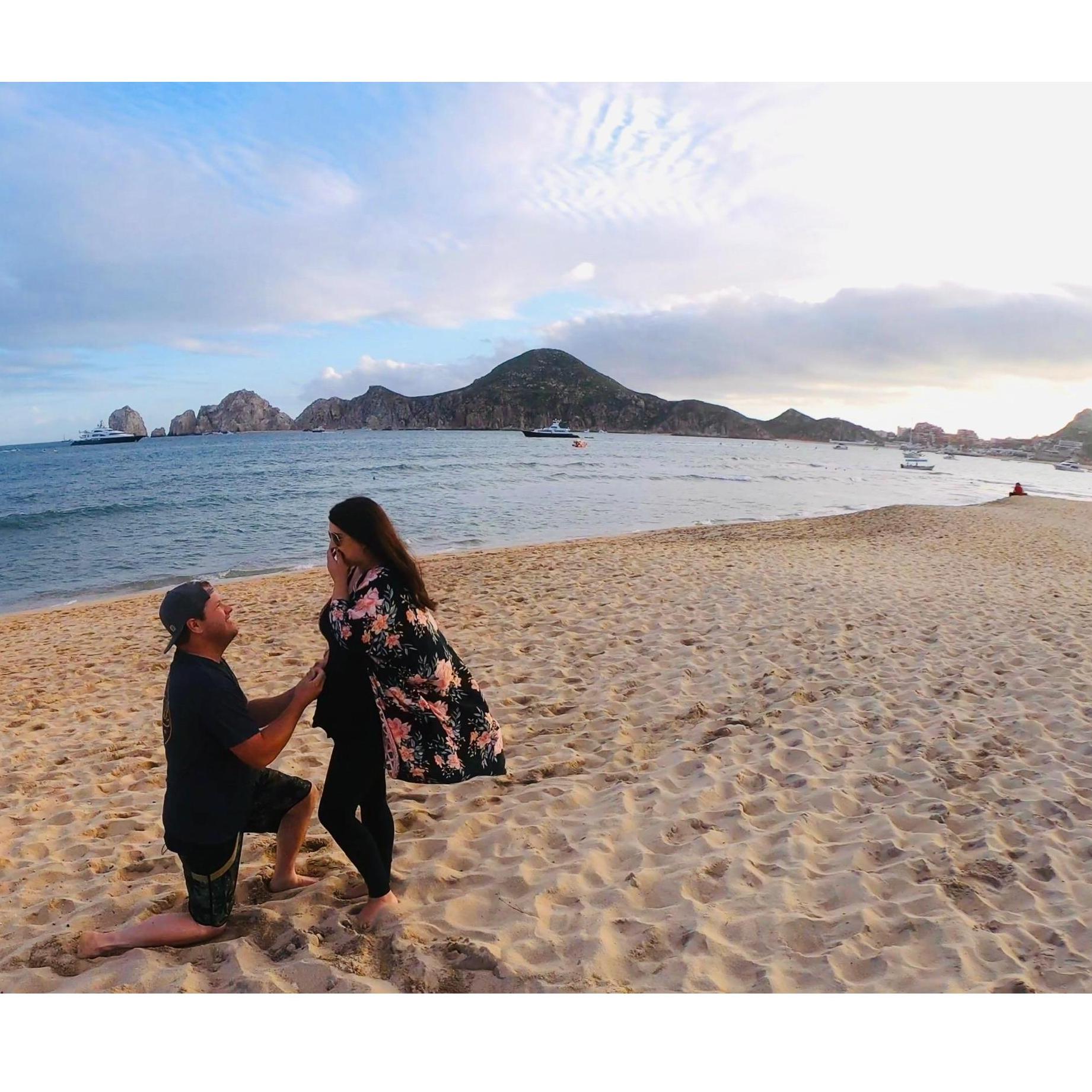 11-29-19. Proposal in Los Cabos, MX.